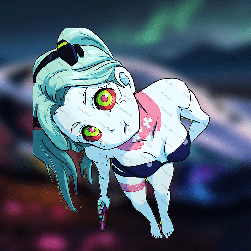 

Anime Cartoon Girl Pvc Sticker, Waterproof And Vinyl Decal For Cars, Laptops, Motorcycles, Mugs, Luggage - -resistant Self-adhesive Paper - Single Use Decorative Sticker