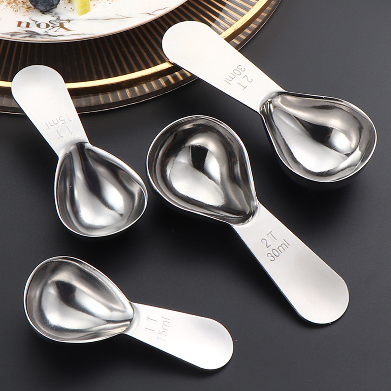 a stainless steel coffee spoon with scale a 30ml coffee powder measuring spoon a 15ml baking spoon black friday details 9