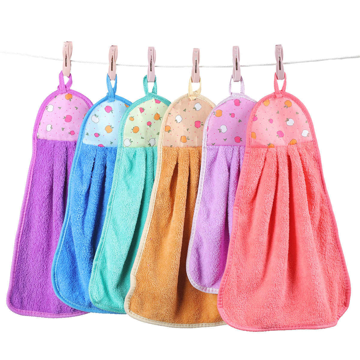 set of 5 adorable hand towels for the bathroom complete with handkerchiefs and wiping cloths   kitchen towels are designed to   water   without leaving lint behind details 4