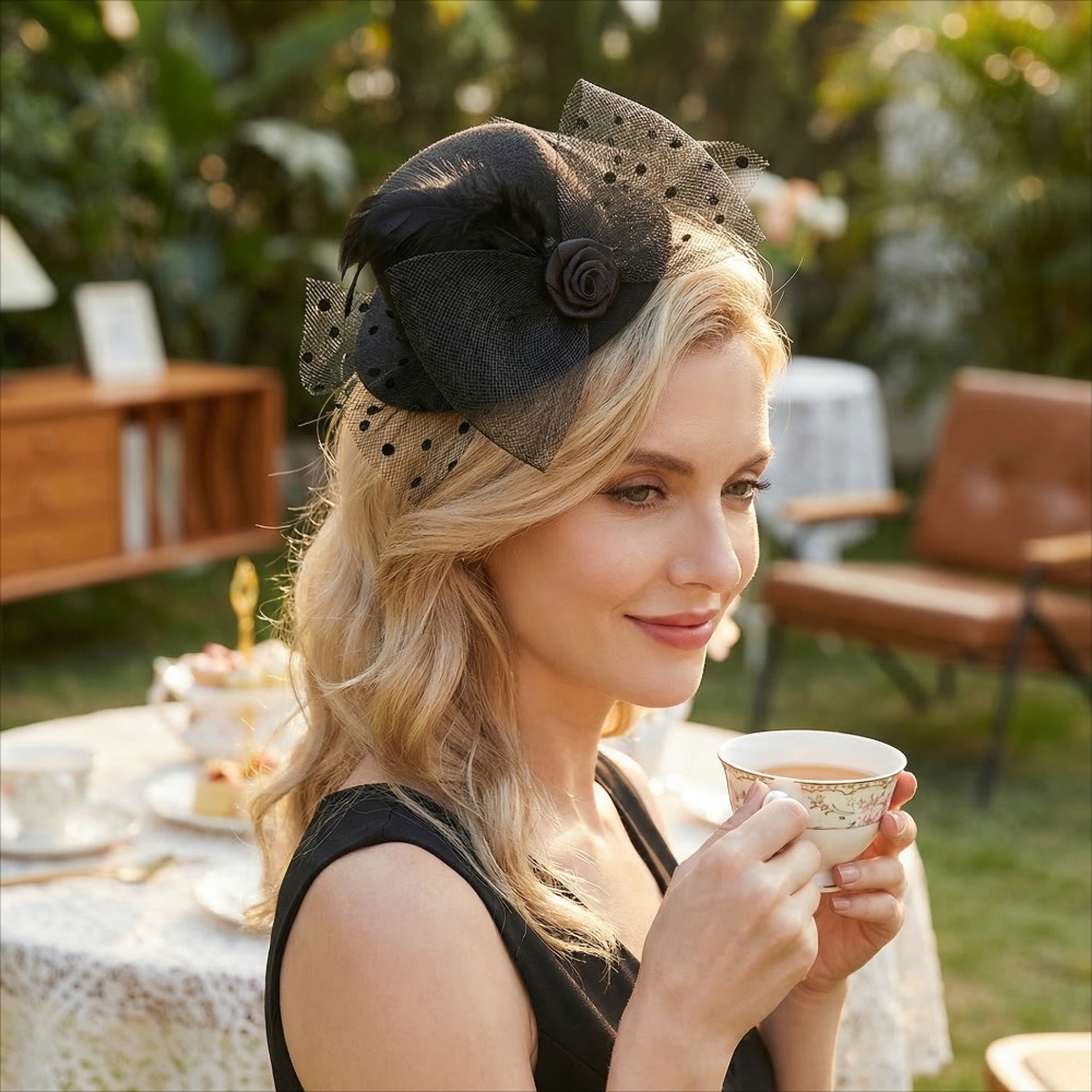 fascinator hair clip sold on Temu United States display picture 1