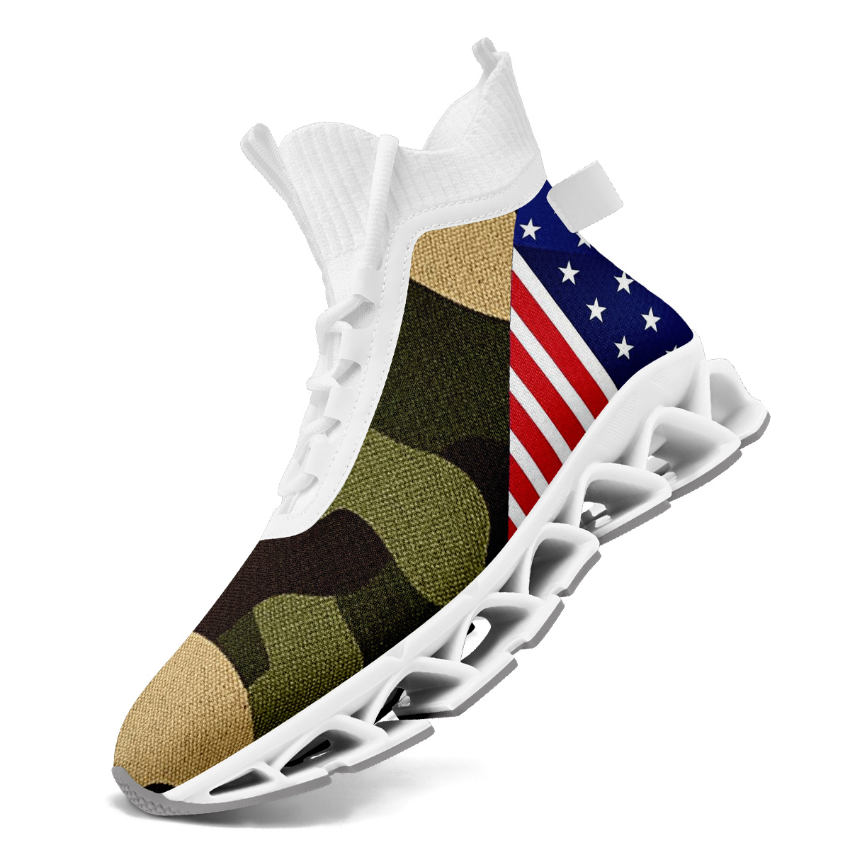 herren camouflage sneaker usa flagge leichte atmungsaktive Temu