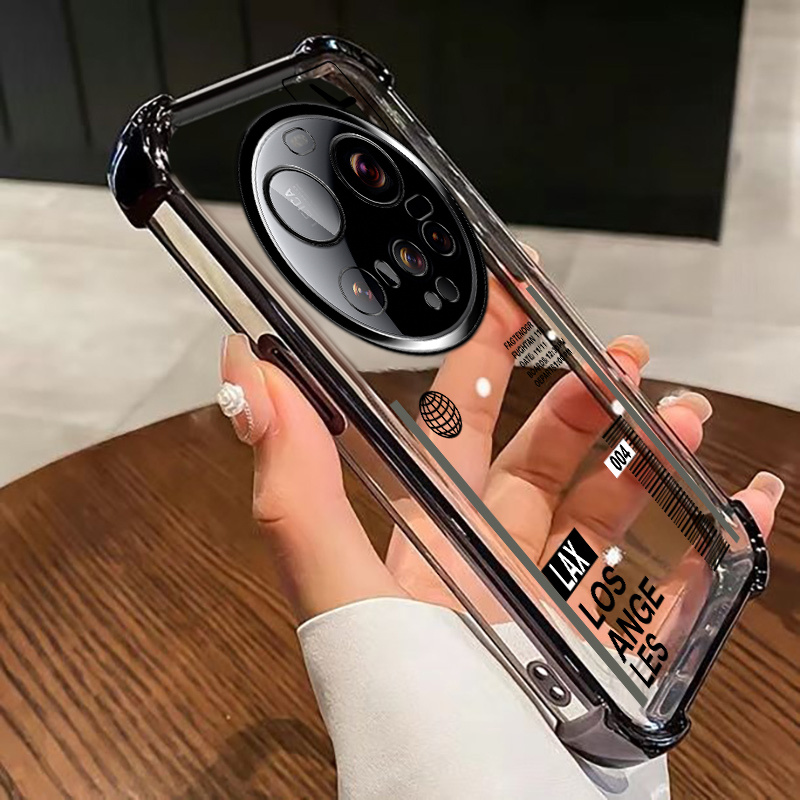 TEMU Compatible With Xiaomi 15 Ultra, Flexible Tpu Phone Case With Transparent Shockproof Anti-drop Soft Cover, Featuring A Cool And Trendy