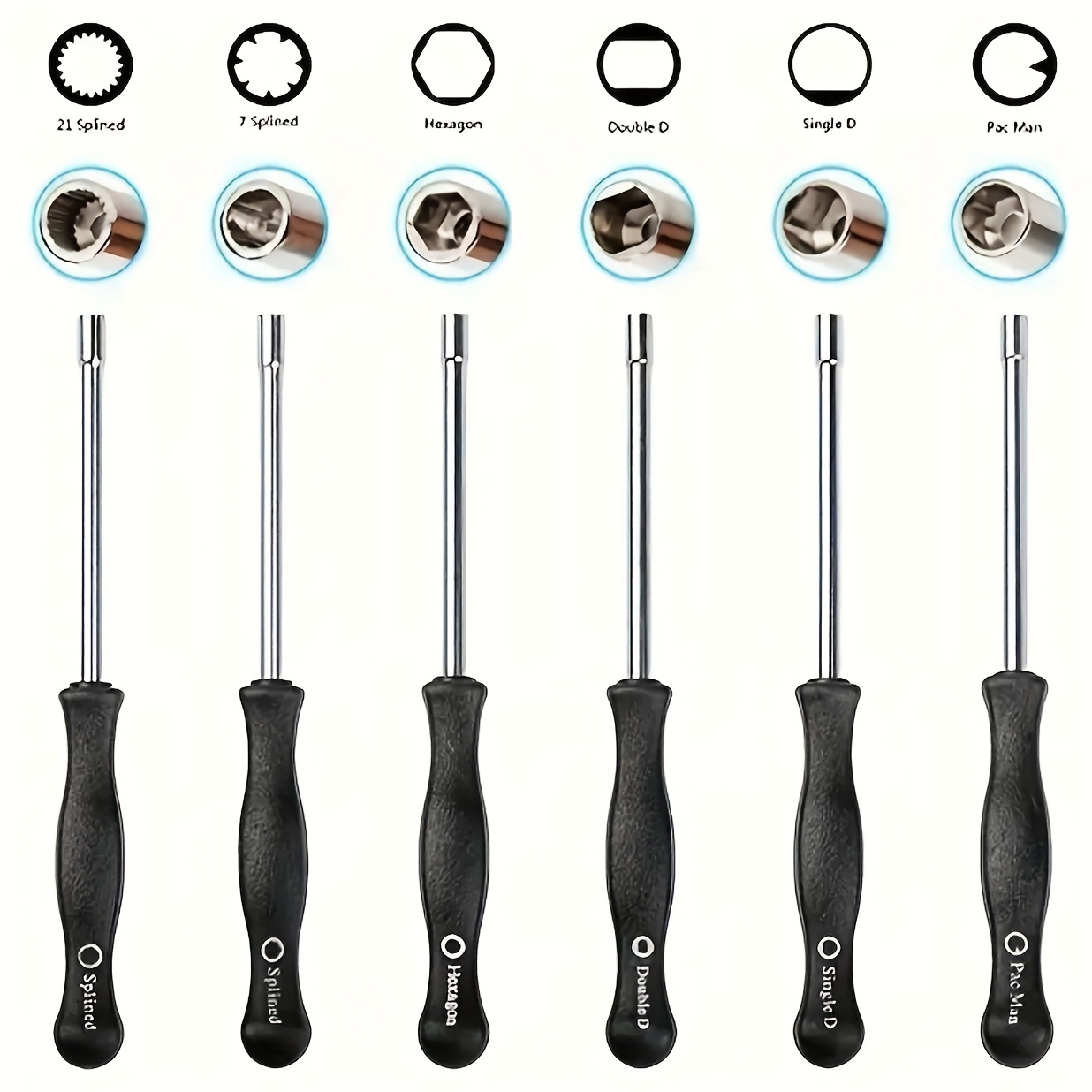 TEMU 6 New Carburetor Adjustment Screwdrivers, Suitable Ryobi Chainsaw Carburetor Adjustment Set, Stainless Steel Carburetor Adjustment Set, Small