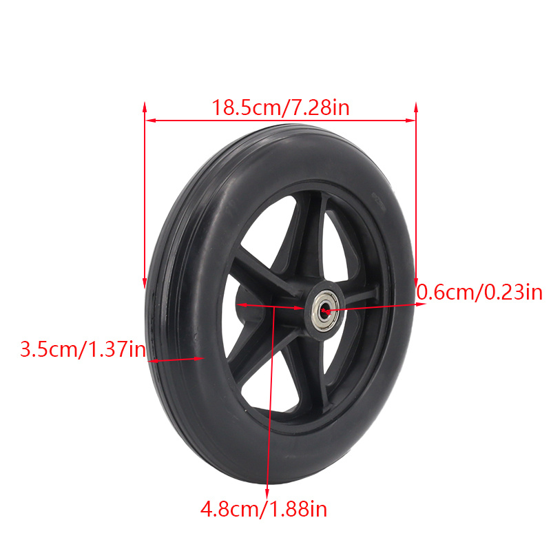 off road tires 16x1 75 inch sturdy pneumatic replacement tire for   compatible with 6 inch front or 16 inch rear applications