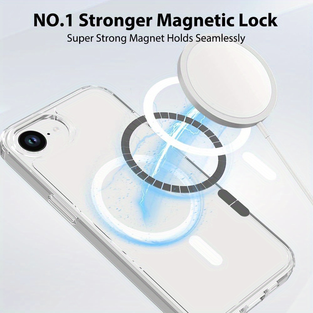 transparent magnetic wireless charging phone case iphone 16e