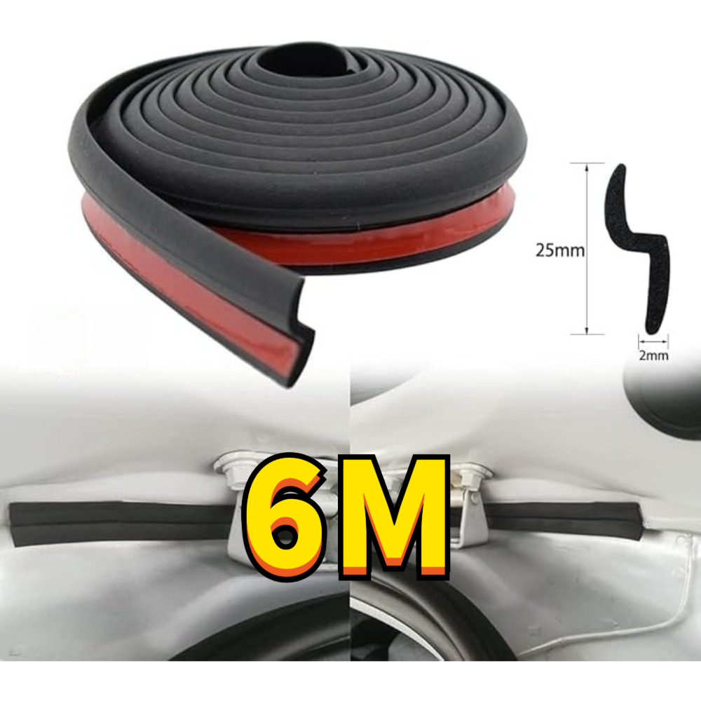 TEMU 6m (19.68 Feet) Windshield Rubber Seal Strip, Car Windshield Seal Strip, Z-type Windshield Trim Strip, Car Accessories, Self-adhesive Windshield