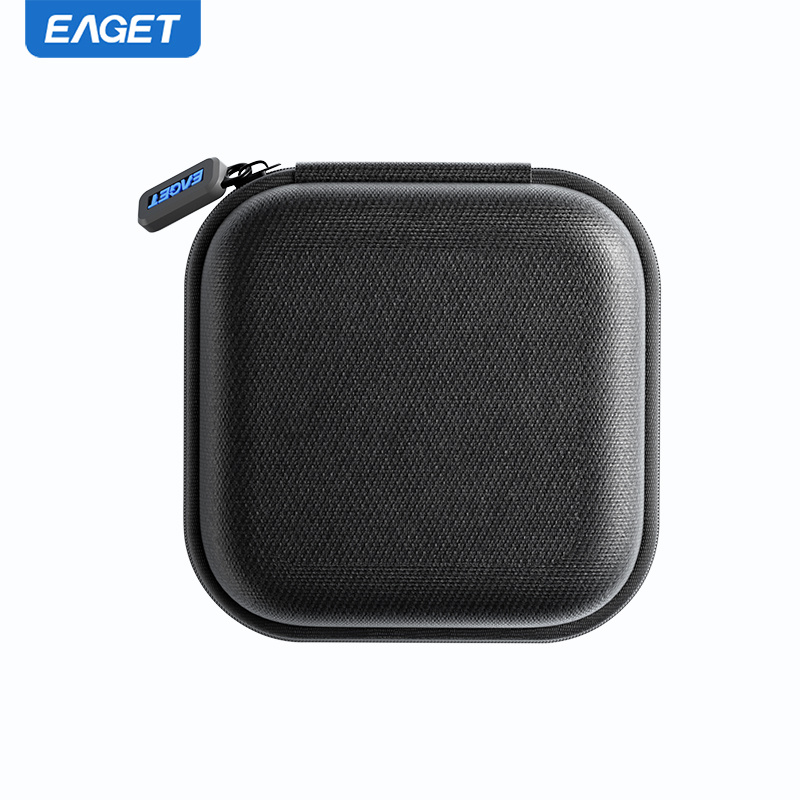 TEMU EAGET EB004 Mini Sac de Rangement Carré avec Fermeture Éclair, Pochette pour Câble de Données, Organisateur de Téléphone Portable Léger