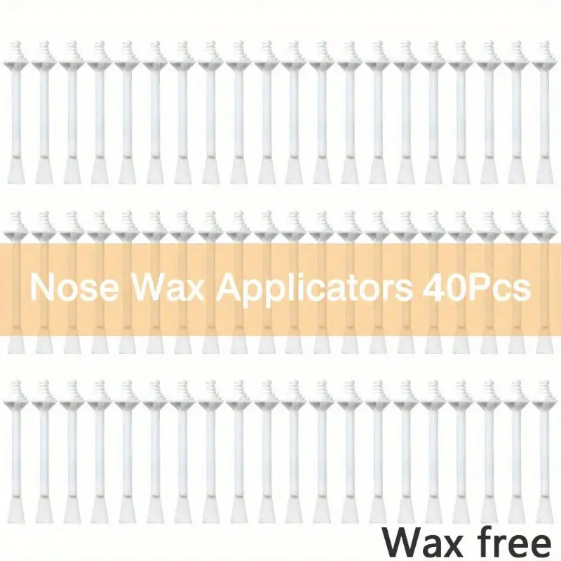 40/80pcs Of Nose Wax Sticks- A Hair Removal And Ear Hair Removal, Suitable All Light Beige Skin Types, Safe Removing Hair From Face, Eyebrows, Nose, And Ears.