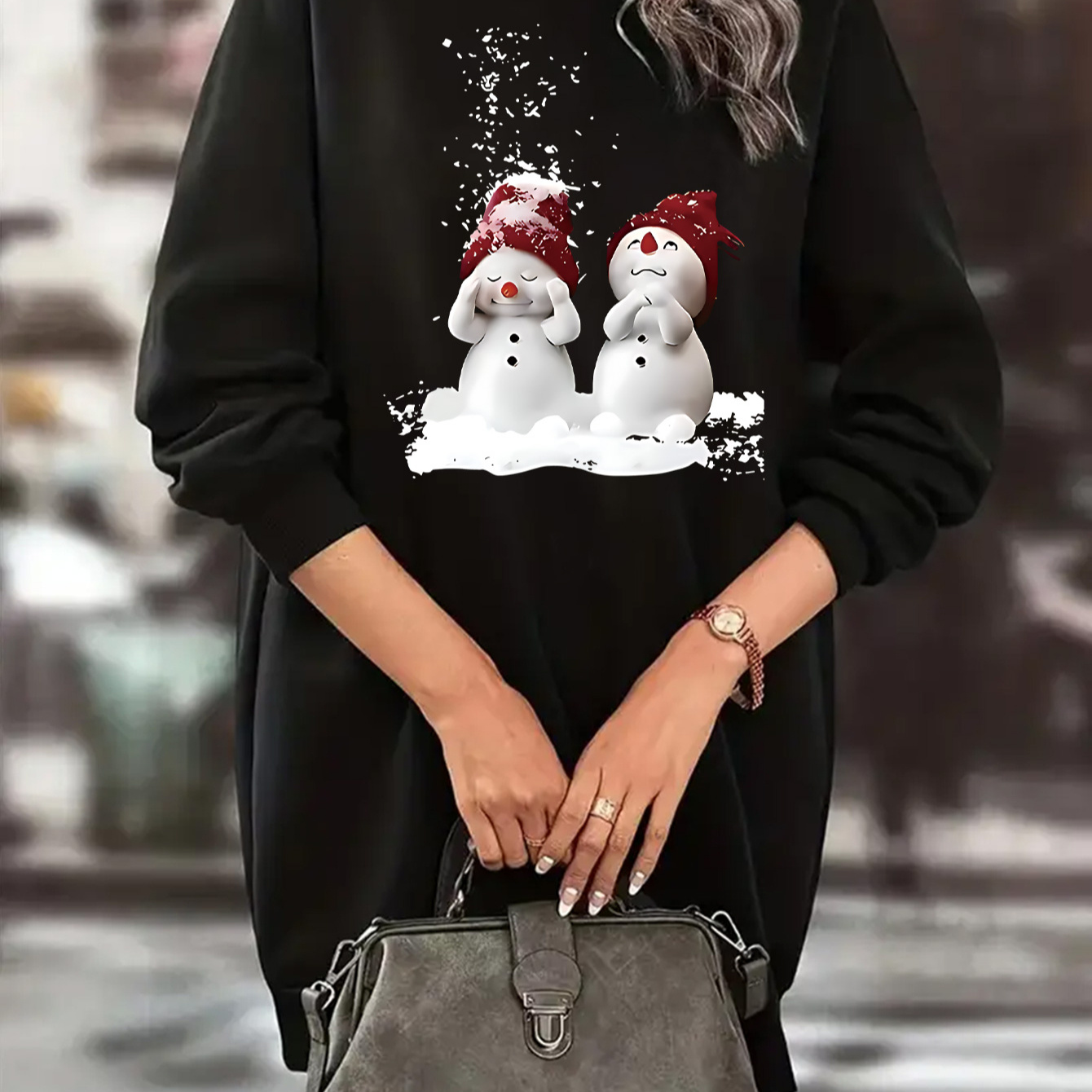 

's Christmas Sweatshirt , Fit Long Pullover, , , , / ,