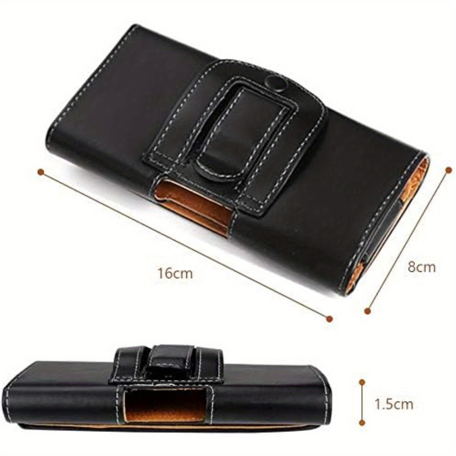 TEMU Belt Smartphone Pouch Smartphone Belt Belt Thread U Shaped 4.7 Inch 5.5 Inch