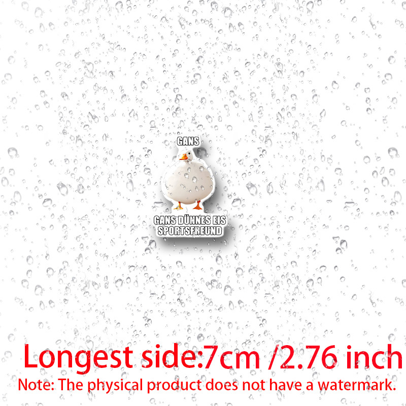 Gans Dünnes Eis - German Memes Sticker, Sticker For Laptops, Water Bottles, Phones, Cars, Trucks, , Suvs, Motorcycles, Vehicle Paint, Windows, Walls, Etc