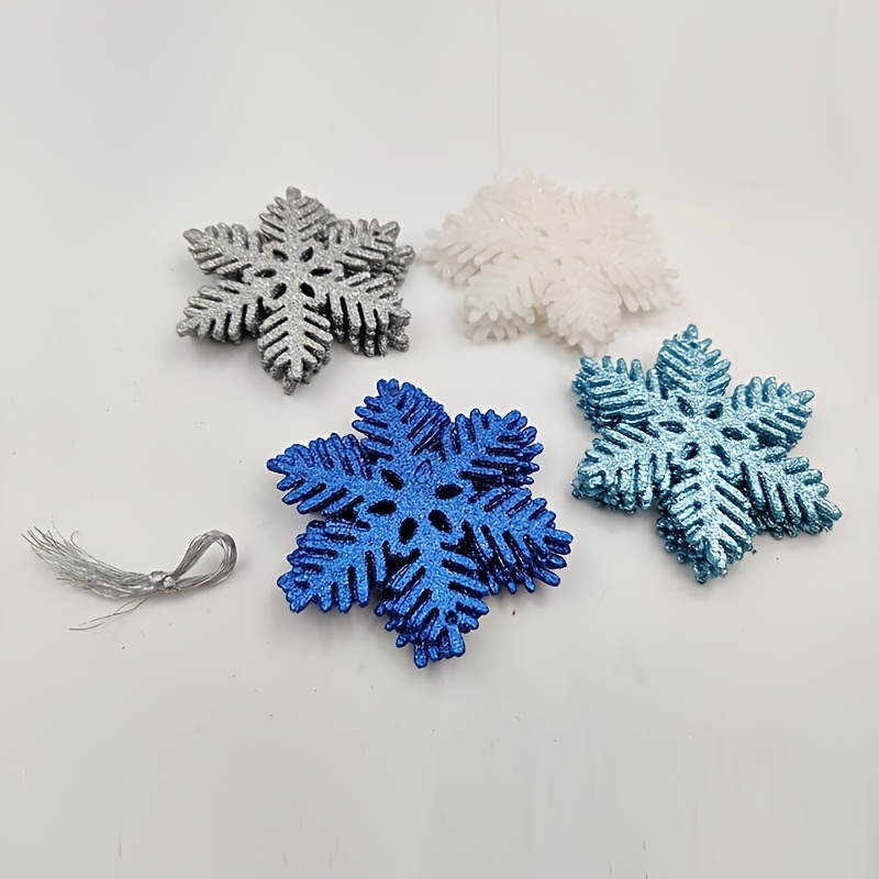TEMU Un set de 24 decoraciones de de plástico, una con 10 centímetros de diámetro - para decoración colgante de Navidad y invierno, con un que no