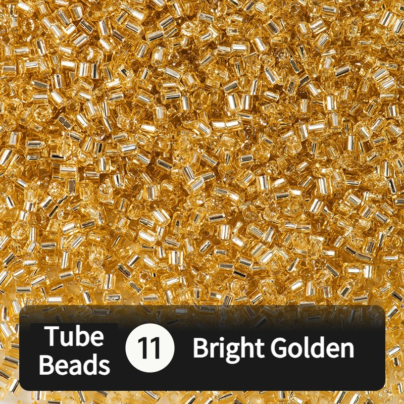 680pcs Hex-Cut Tube Beads for Beading & Jewellery Making