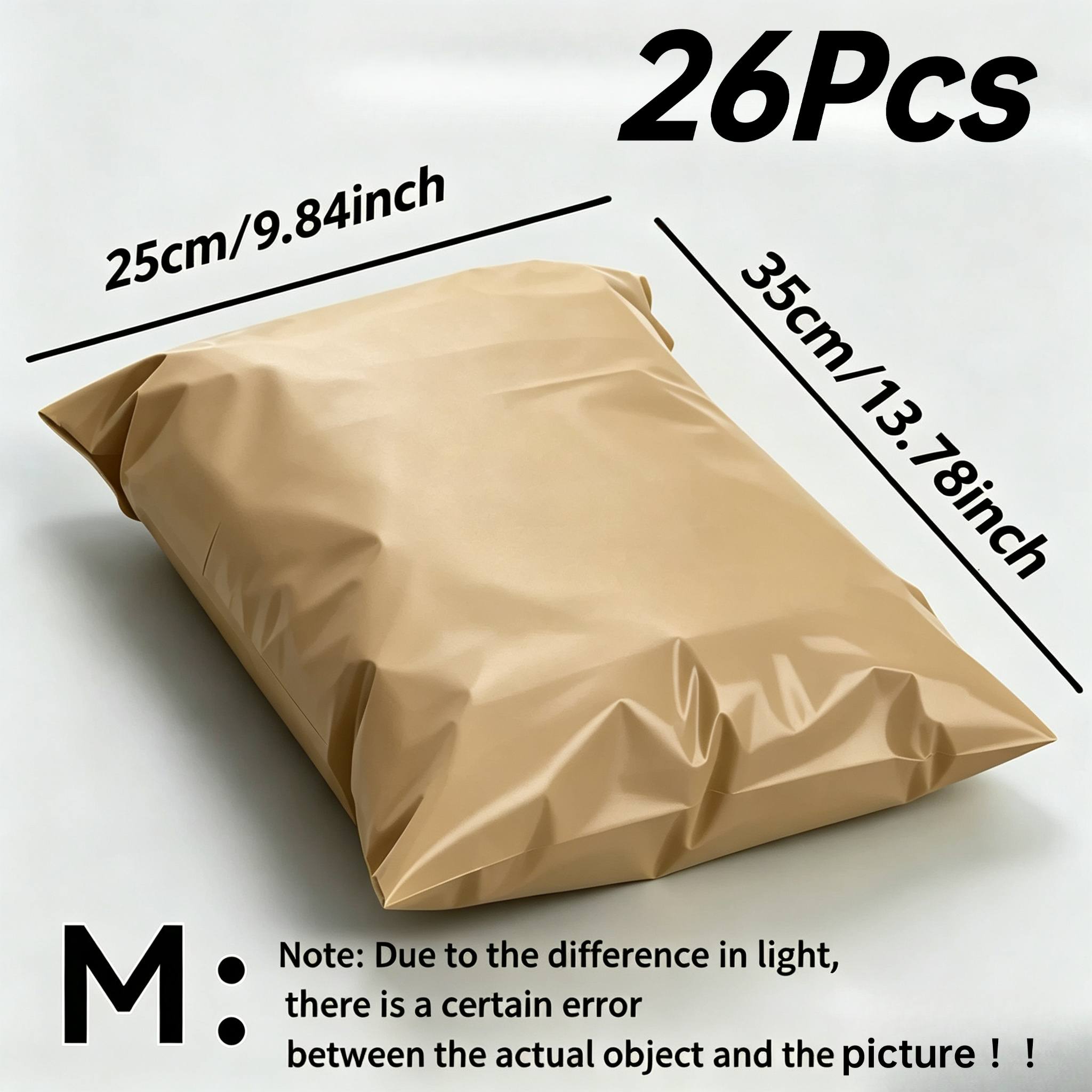 TEMU 26 stuks Verdikte PE () Zelfsluitende Koerierstas, Ondoorzichtige Scheurbestendige Verzendtas, Breekvrij Materiaal, Meerdere Maten S-XXL, Groene