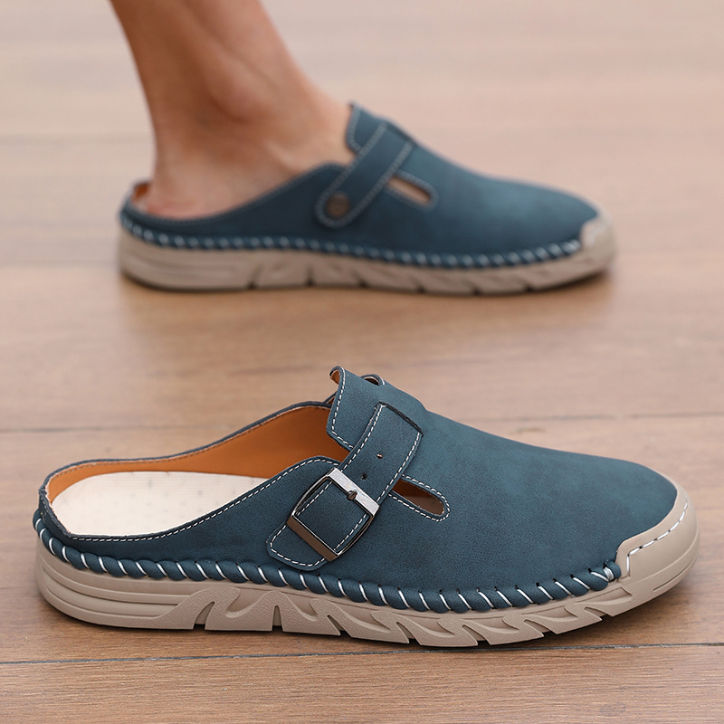 TEMU 5 pièce de mules pour hommes, chaussures de randonnée d'extérieur style uni, chaussures de marche légères et confortables, adaptées aux air, aux