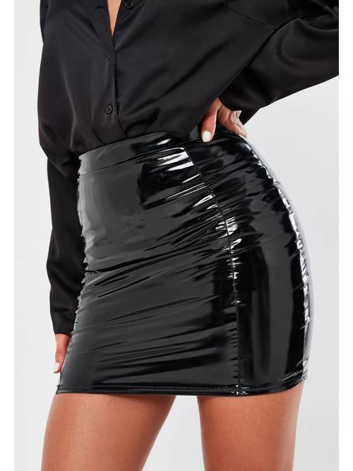 plus size plus size plus size women shiny patent faux leather mini skirt 6xl elegant faux leather high waist mini skirt 3xl women high waist pvc short skirt 5xl office lady pu bodycon pencil skirt mini skirt 4xl