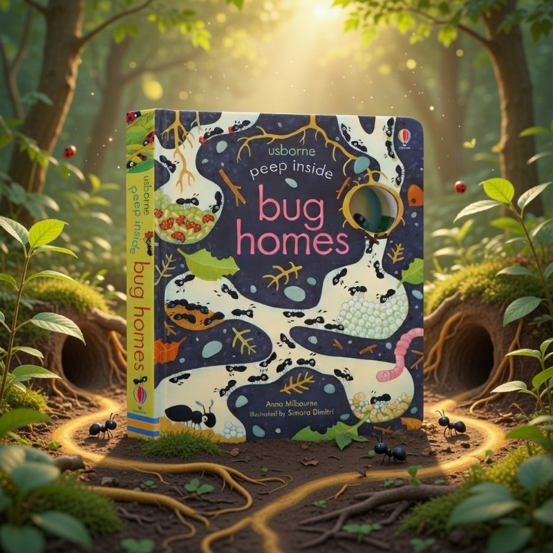 Compact Pop-Up Insect Learning Material for Kids