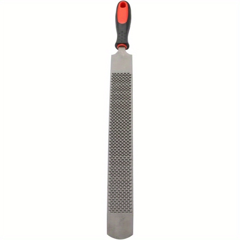 Image of 14 Inch Hoof Rasp For Horses - Heavy Duty Farrier File With Rubber Handle, Carbon Steel Hoof Trimmer For Horse/goat/cow/donkey Hoof Care