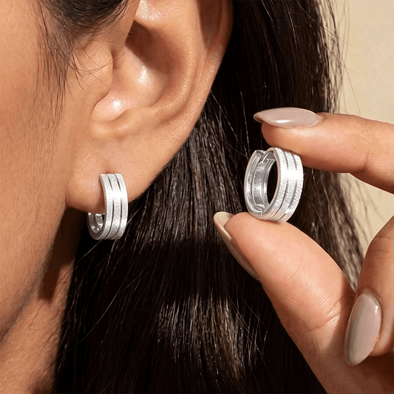 Light Luxury Multi-Layer C-Shaped Wide Hoop Earrings