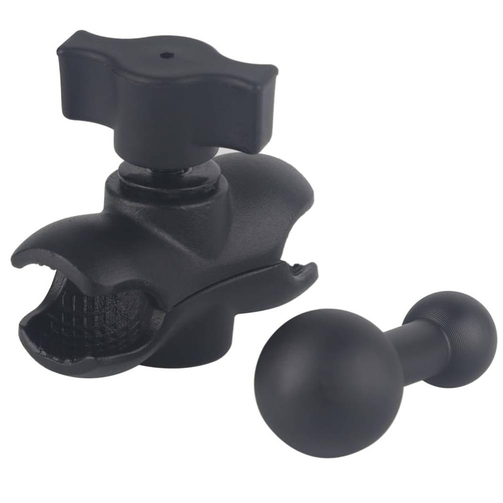 TEMU Adaptateur à rotule de 25 mm/1 pouce à 17 mm + Bras à double douille taille B pour support GPS à motif de montage à rotule pivotante de 17 mm
