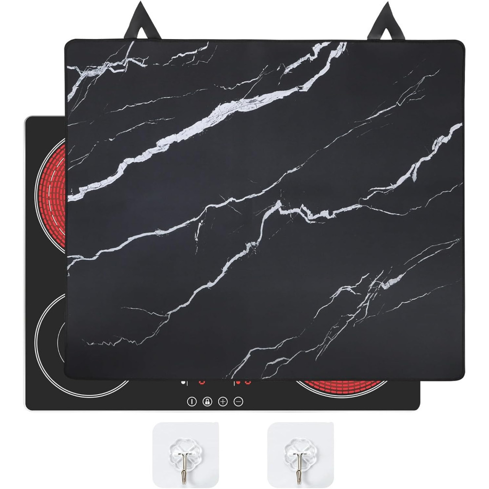 Image of 1pc Stove Cover 62x53cm Natural Rubber Sheet Stove Protection Induction Cooker Stove Cover With Non-slip Coating Foldable Stove Cover, Prevent Scratches