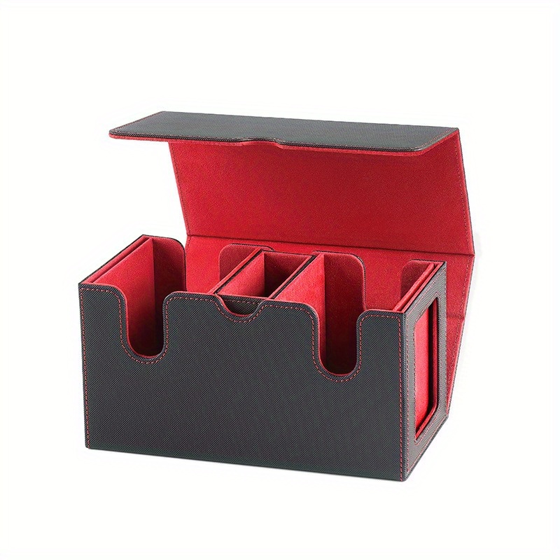 MTG YuGiOh Deck Storage Case Card Deck Box With Display Window, Deck Box  With Dice Tray For 200 Double-Sleeved Cards, Fits For TCG CCG Magic Cards  TCG CCG Card Holder