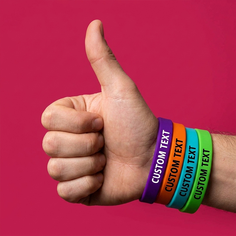 Custom Silicone Wristbands 180pcs Set, Gift for Her/Him