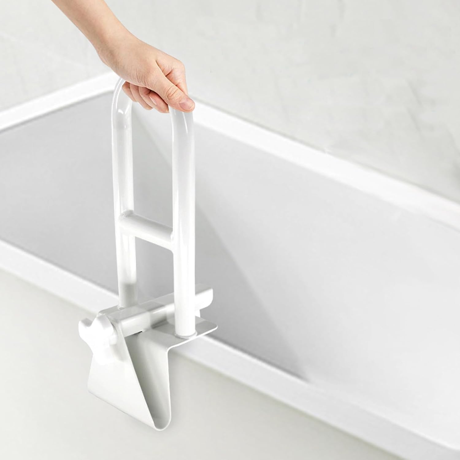 Image of Bathtub Handrail With A 100kg Capacity - Adjustable Clamp Width, And Individuals With Mobility Challenges