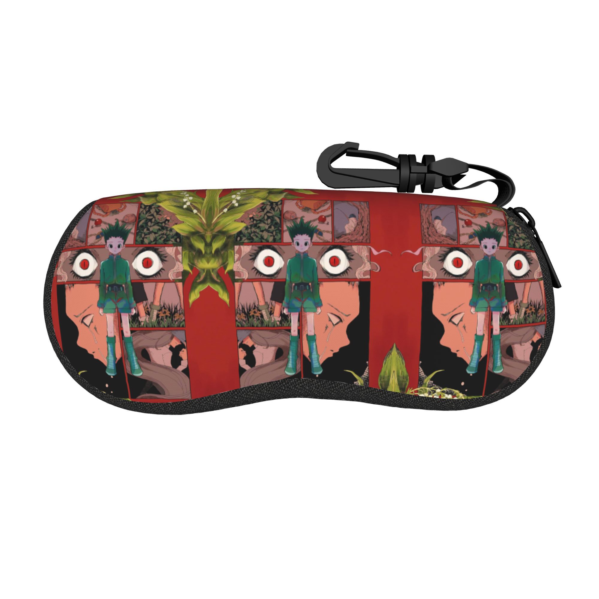   h×h glasses case - soft shell fashion glasses box with vibrant   design, durable protective cover for men, stylish accessory for everyday use, glasses case, circular lens for men,   for eye, long-sighted glasses, lens case 0
