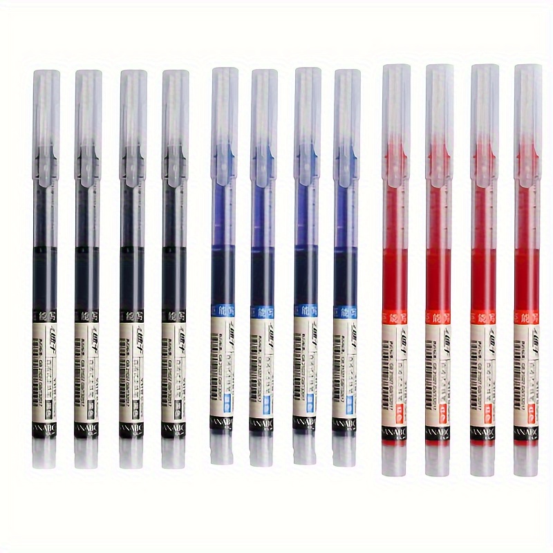 TEMU Paquete de 12 Bolígrafos Rollerball de Secado Rápido con Punta de 0.5 mm, Plástico y Tinta para Escritura en y Oficina - and You