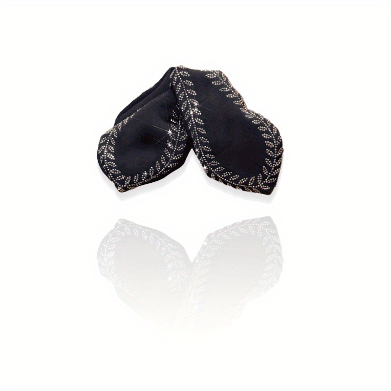 1pc Strong Hair Claw Clip - for Thick Hair Black Big Size - Non Slip Acrylic Clip Vintage - Sparkle Stones Wheat Hair Accessory