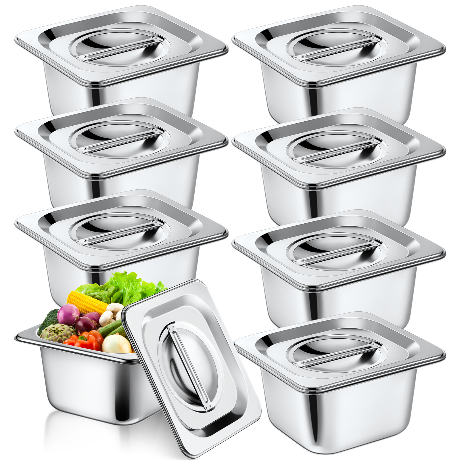 stainless food storage containers sold on Temu United States