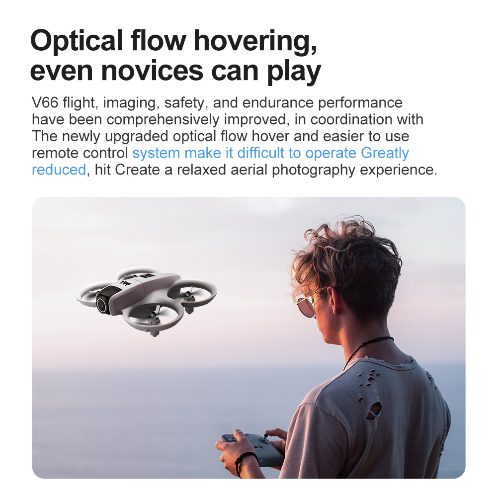 v66   high definition   led lights safety   tracking smart obstacle avoidance   mode one click return wifi pathway flight 2 4ghz   free technology four channel hexagon gyroscope real time image transmission ideal for outdoor camping travel beginner friendly unique gift idea   with 4     accessories modern   design smooth flight   details 4