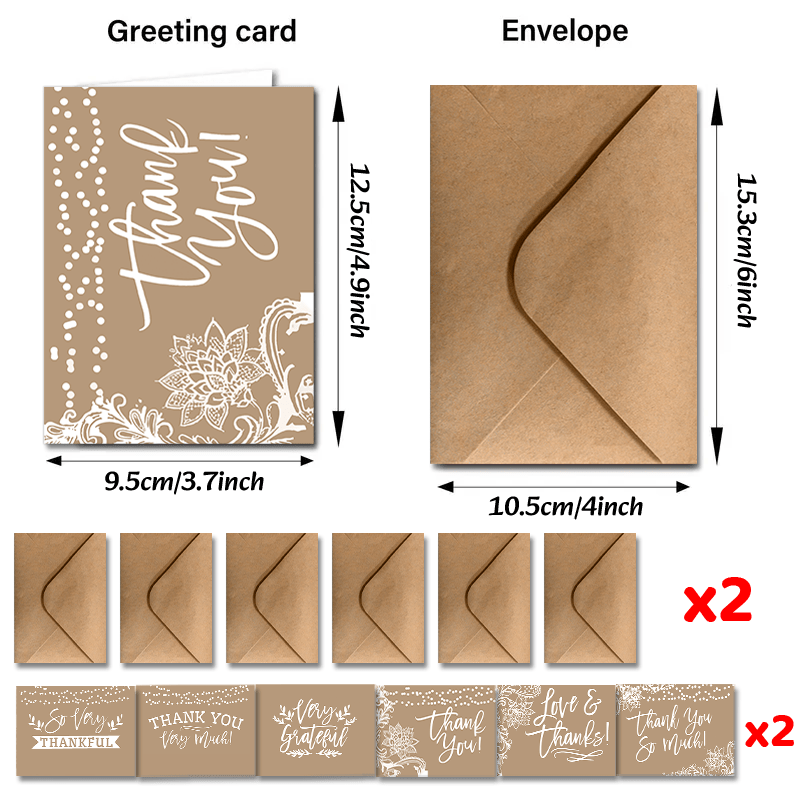 TEMU Set Of 24 Cards To Show Appreciation For Employees, Complete With Envelopes. Great For Thanksgiving, Holidays, And Expressing Gratitude,