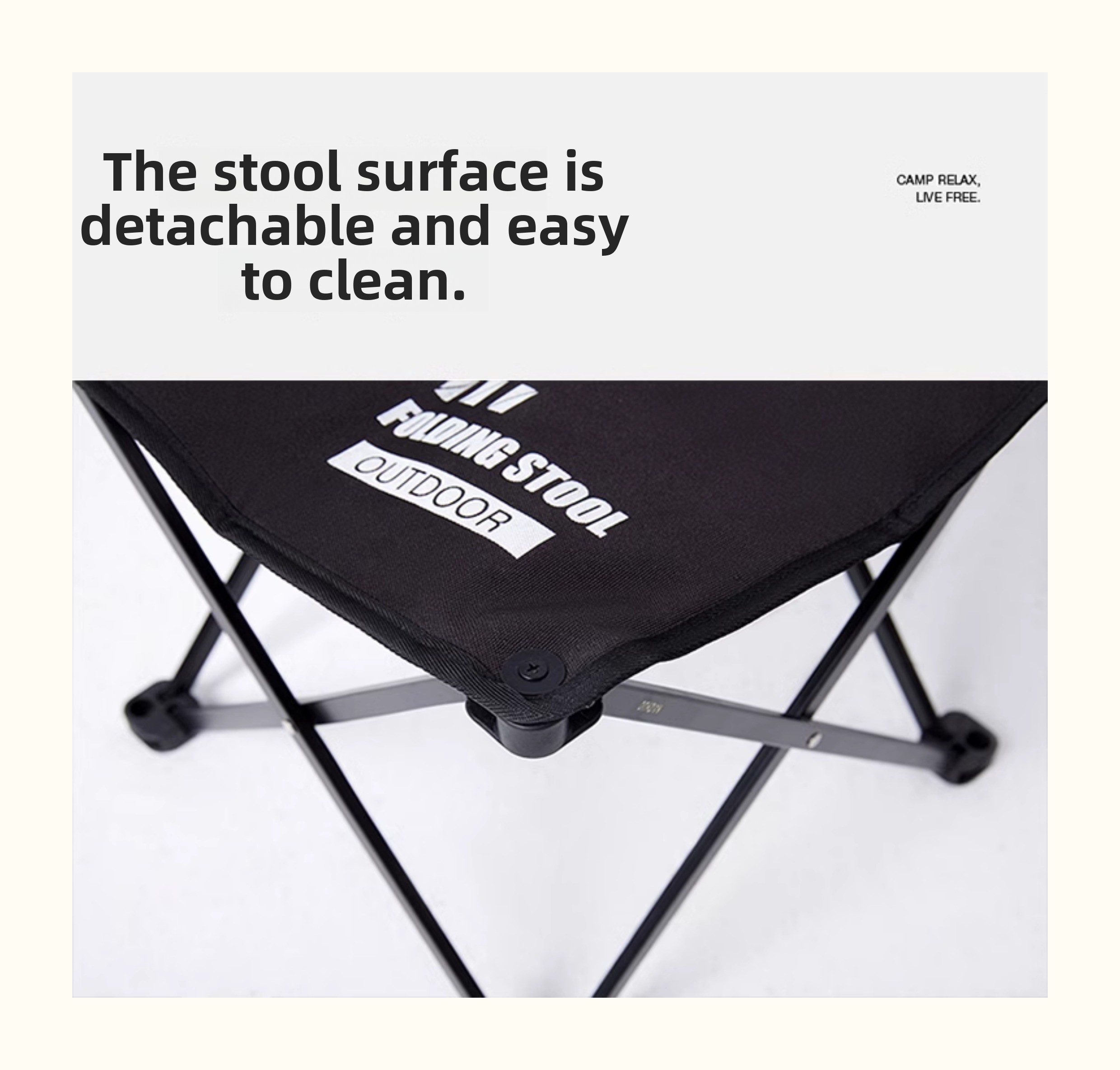 outdoor folding stool aluminum alloy portable hiking train queue camping ultra light sketch chair small   fishing Product details 2