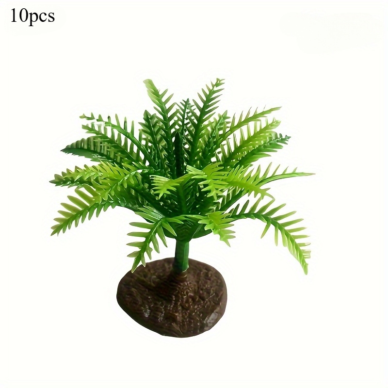 10pcs/5pcs Artificial Palm Tree Model - Realistic Miniature Cycad Plant For Sand Table, Diorama, Home Decor, Office, Or Gift, Model Landscaping And Indoor Display
