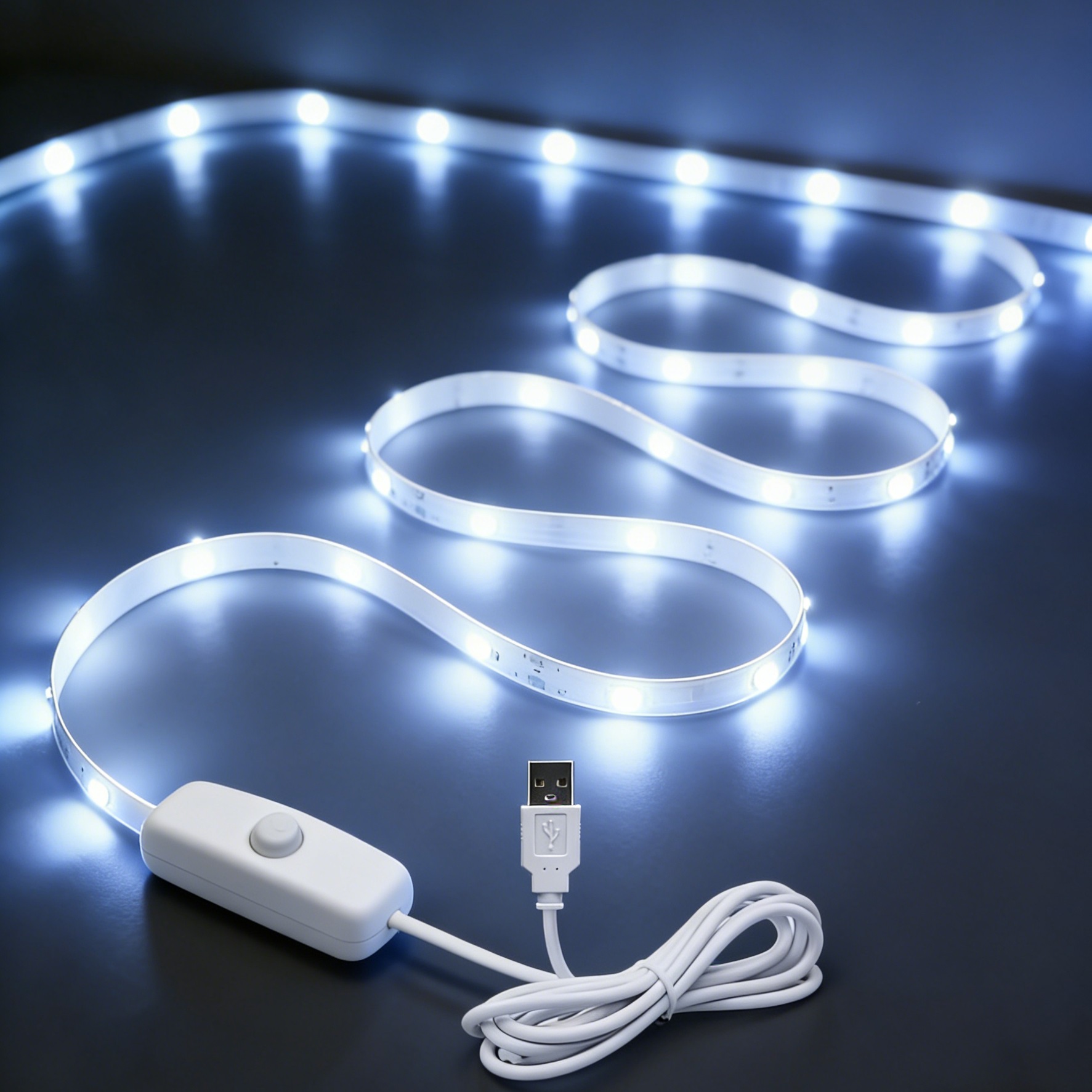 indoor led lamp with push button switch usb led light strip for living room background lighting   and decorate