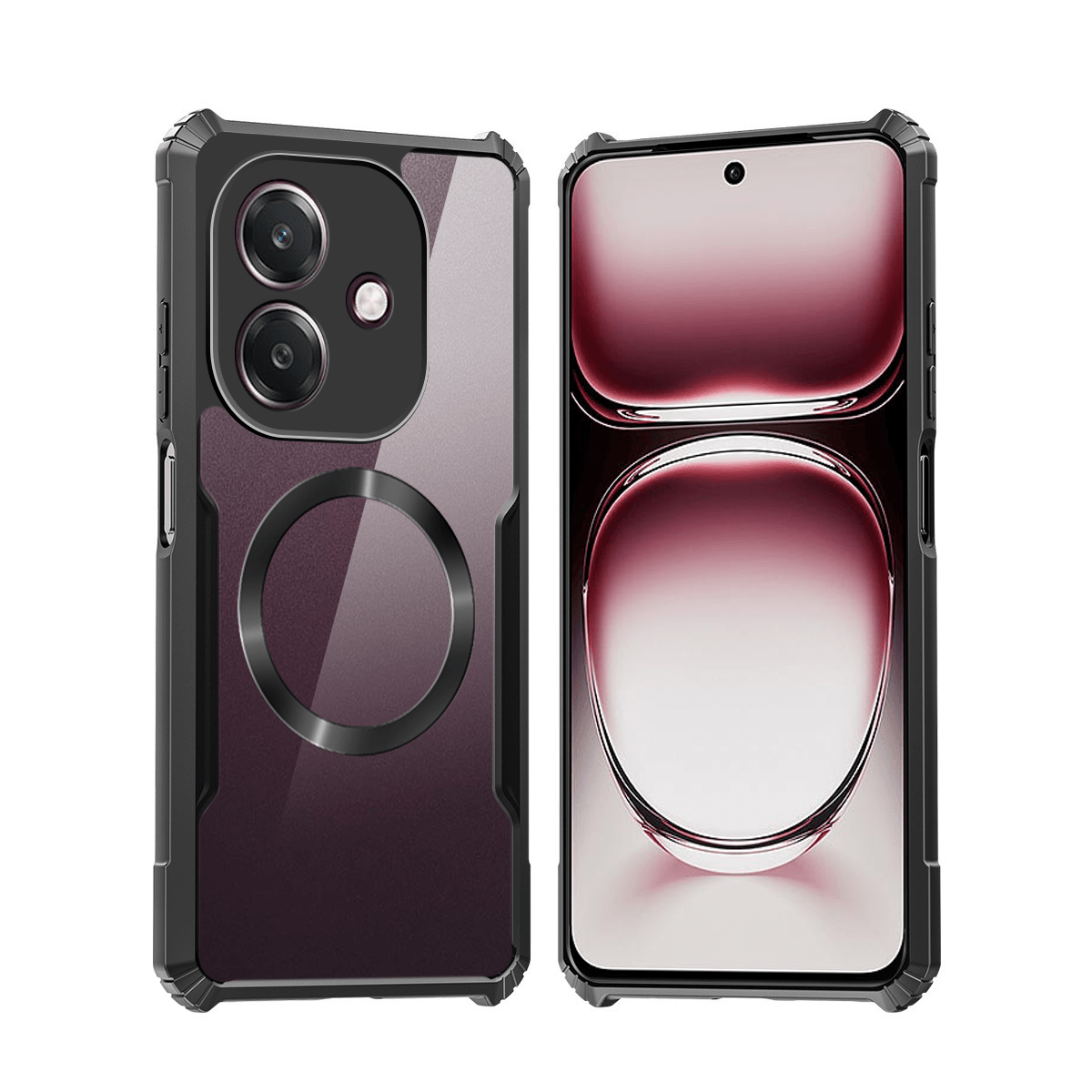 TEMU Phone Case - Phone Cases That Fit Oppo A40 4g And A60 5g, Featuring Magnetic , Shockproof Material, And Back For Camera Protection