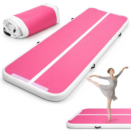 Colchoneta Inflable de Gimnasia 3.05 Metros, Gruesa para Jóvenes/ , Tapete de Volteretas