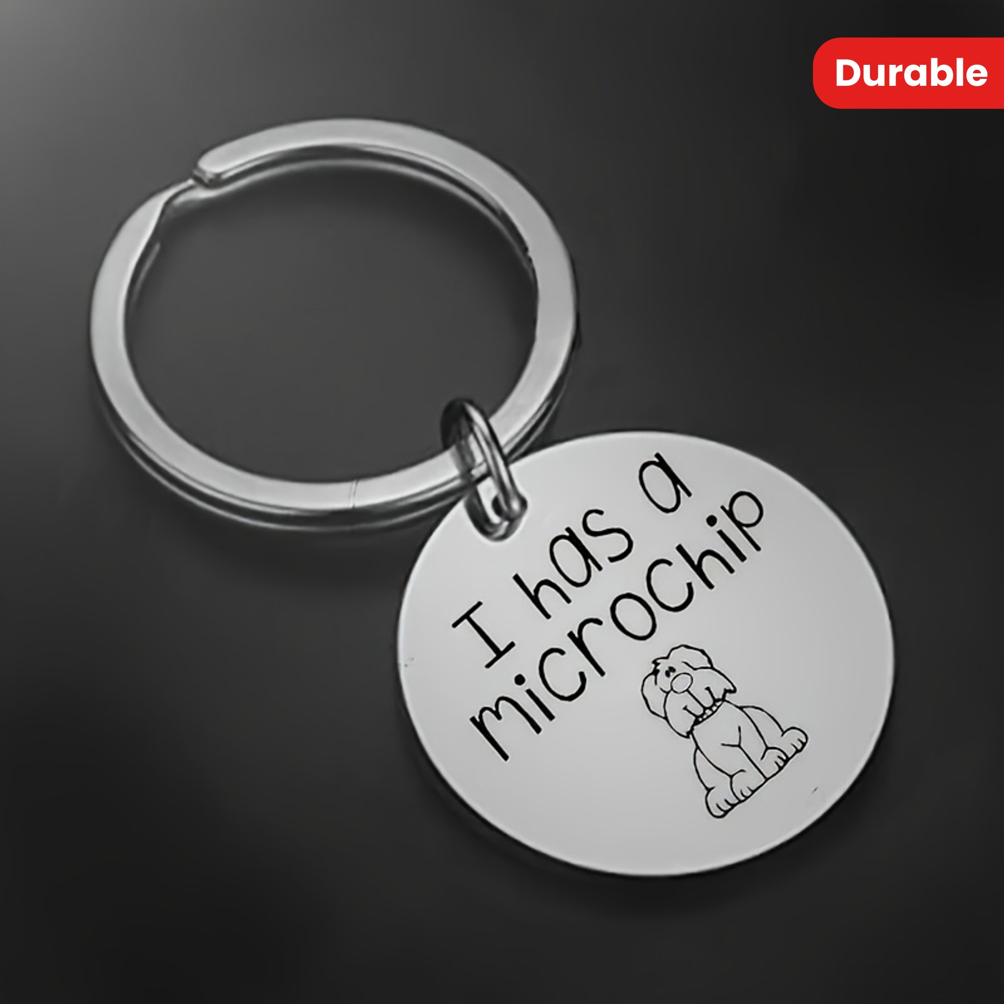 TEMU 2/4pcs Silvery Round Stainless Metal Dog Id Tag - , And Easy To - Pet Identification And Safety