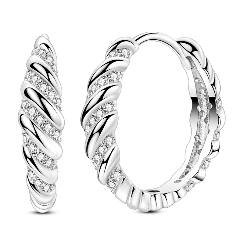 TEMU Ydfeng Exquisite 925 Silver Ear Jewelry, Earrings, Women's Fashion Earrings, Aesthetic, Gift For Your Woman, Suitable For , Wearable For Daily,