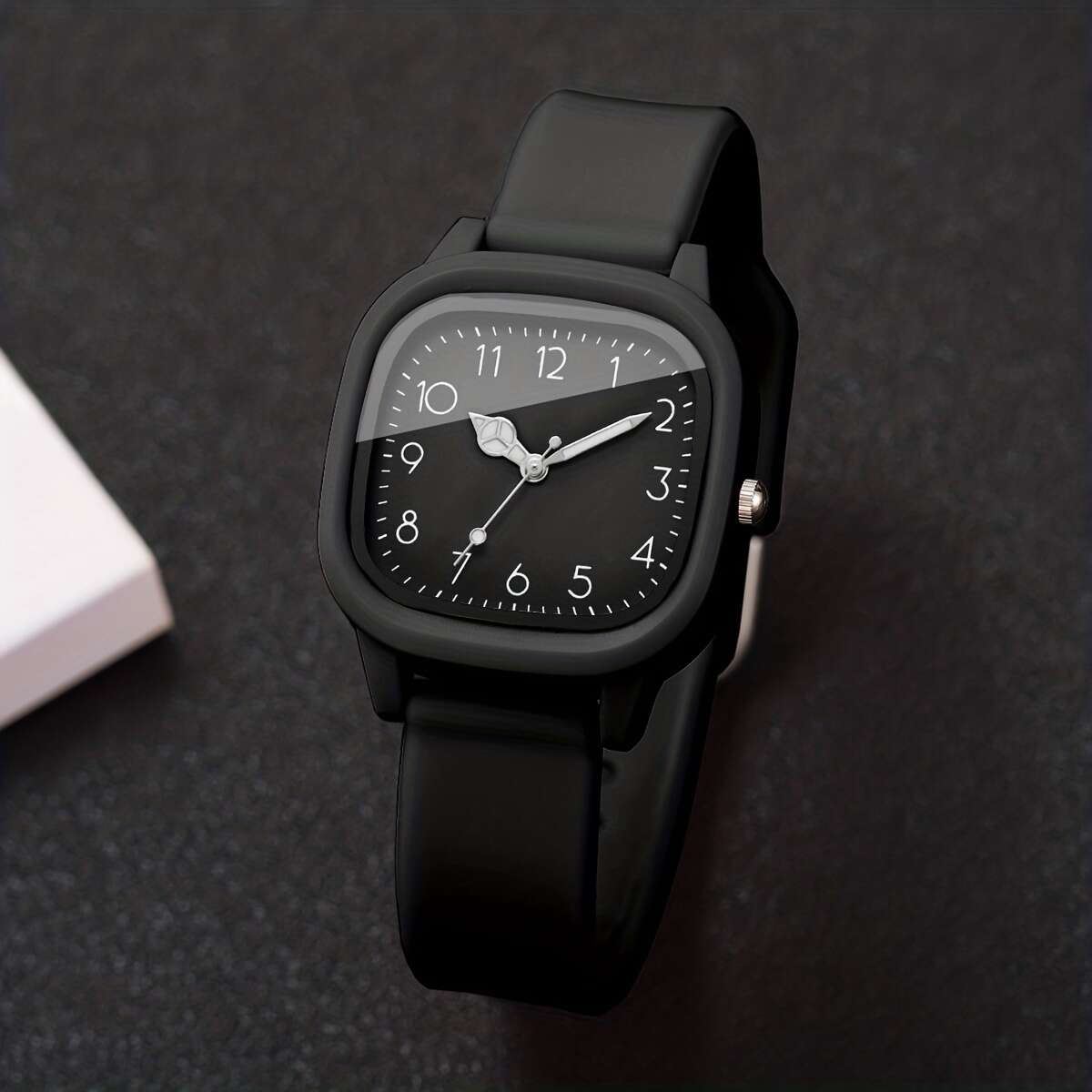 Ladies' Gift Watch, Elegant Casual Digital Scale Dial, Korean-Style Ins Vintage Quartz Wristwatch + Heart Bracelet, 2pcs/set, Watch Box Not Included