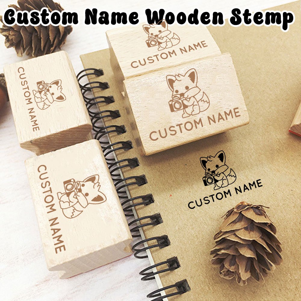 Custom Exquisite Wooden DIY Decoration Hand Account Stamp