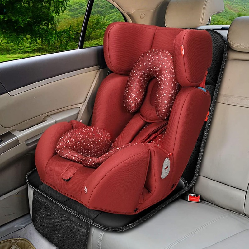 2 pack heavy duty car seat protector with thick padding 600d oxford fabric non slip pet proof cover     system mesh storage pockets fit for suvs for   for f 150 pets