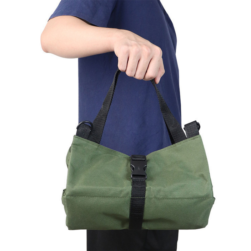 TEMU A Multi-zippered, Independently Compartmentalized Roll-up Tool Bag, Suitable For Various Such As Home Repairs, Outdoor Crafts, And Workshop