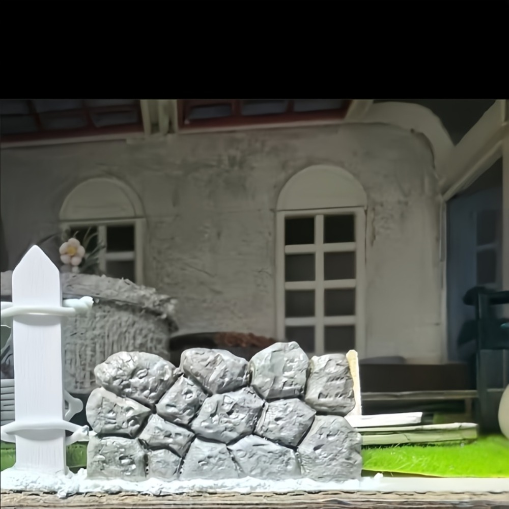 Mini Stone Wall Model Scenery Building Blocks