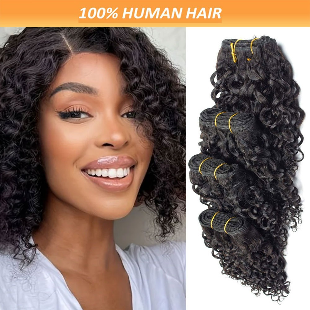 set pezzi capelli 100% ciocche ricci Temu Italy