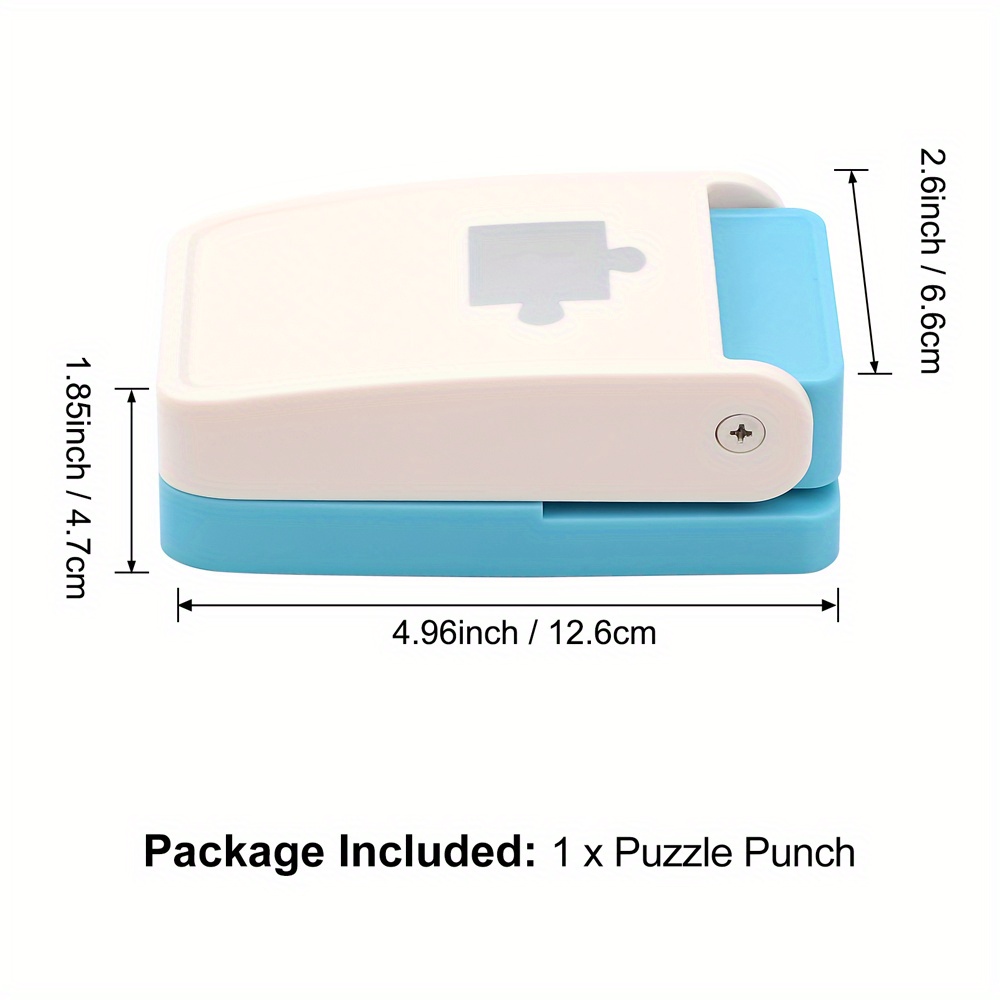 TEMU Perforatrice de papier pour puzzle, Mini machine à puzzle, Machine à perforer les pièces de puzzle portable pour créer des cadeaux uniques,