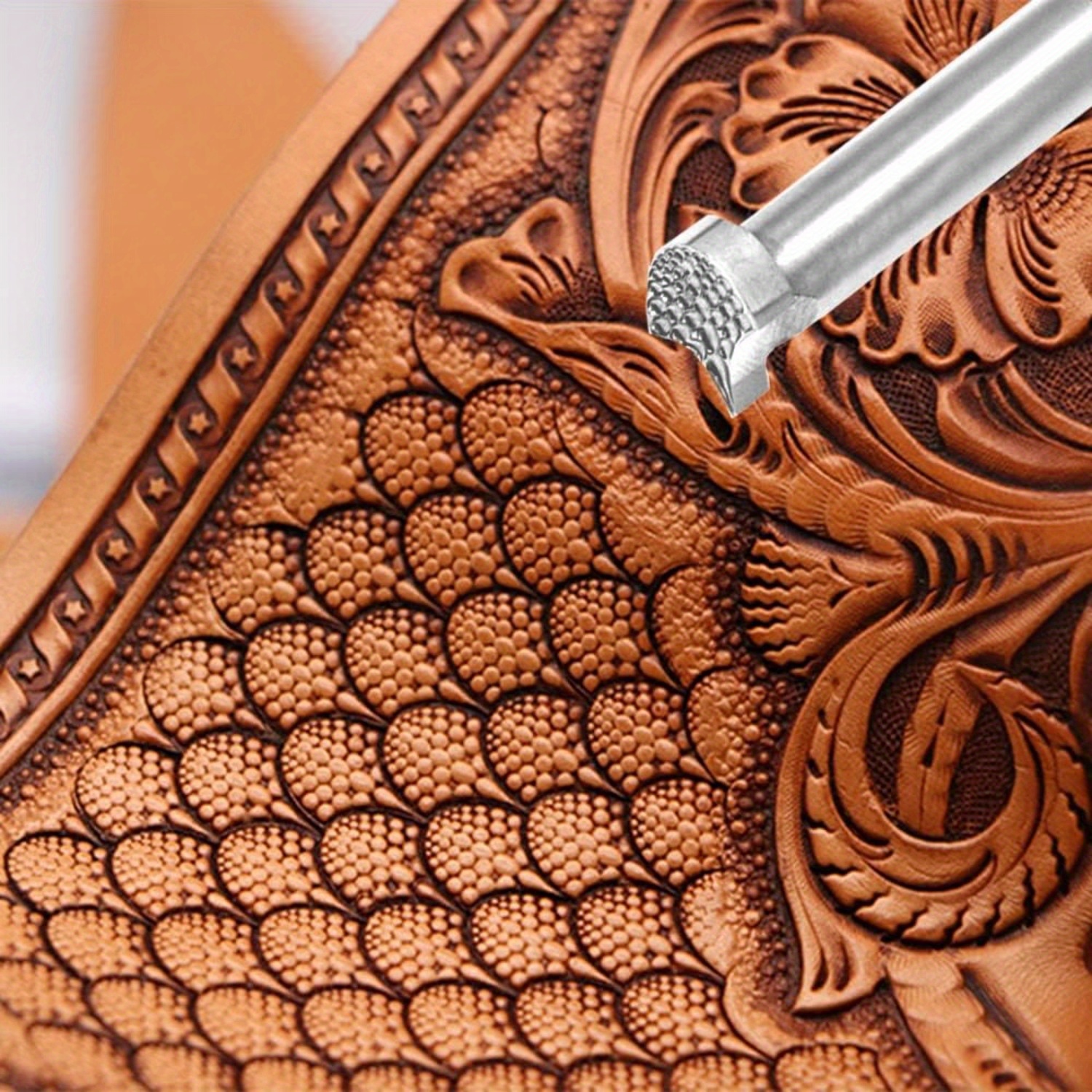 TEMU Écailles de Dragon - Compatibles pour Boucles de Ceinture, Fabrication de Portefeuilles, Sculpture en Cuir pour Amateurs, - Convient pour Boucle