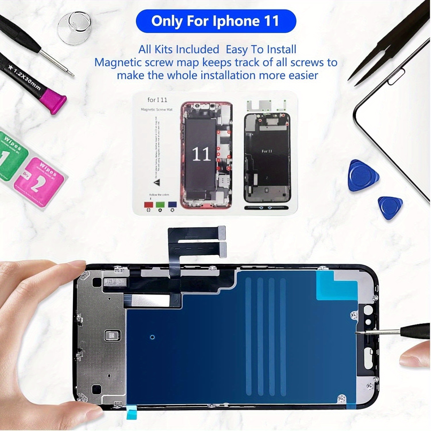 iPhone 8 Replacement 3D Touch Screen LCD Digitizer